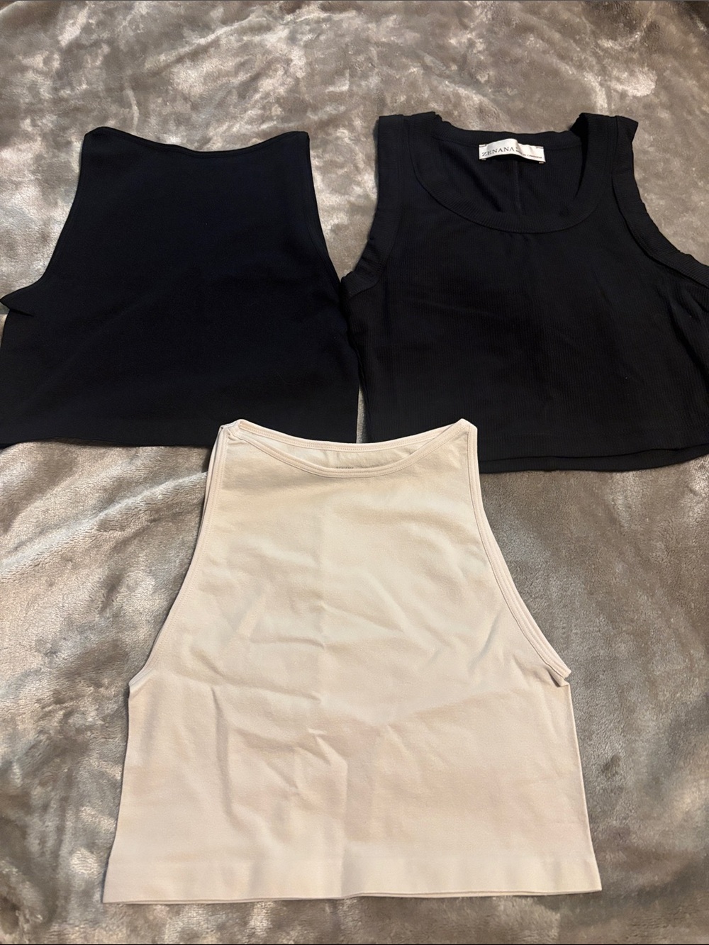 NWOT 3 Zanana Crop Tops